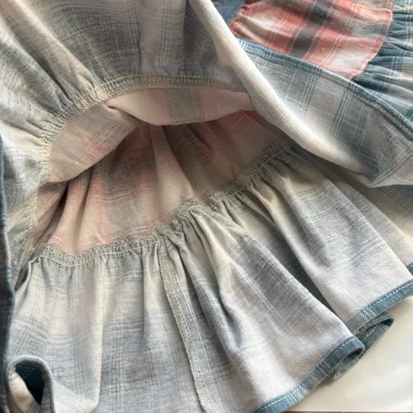 Vintage 90s California Concepts Jean Short Skirt Plaid Sz 7 Made In USA Western - Picture 10 of 13